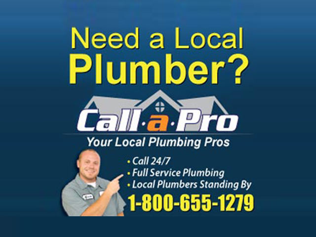 Need A Local Plumber? Call A Pro at 1-800-655-1279